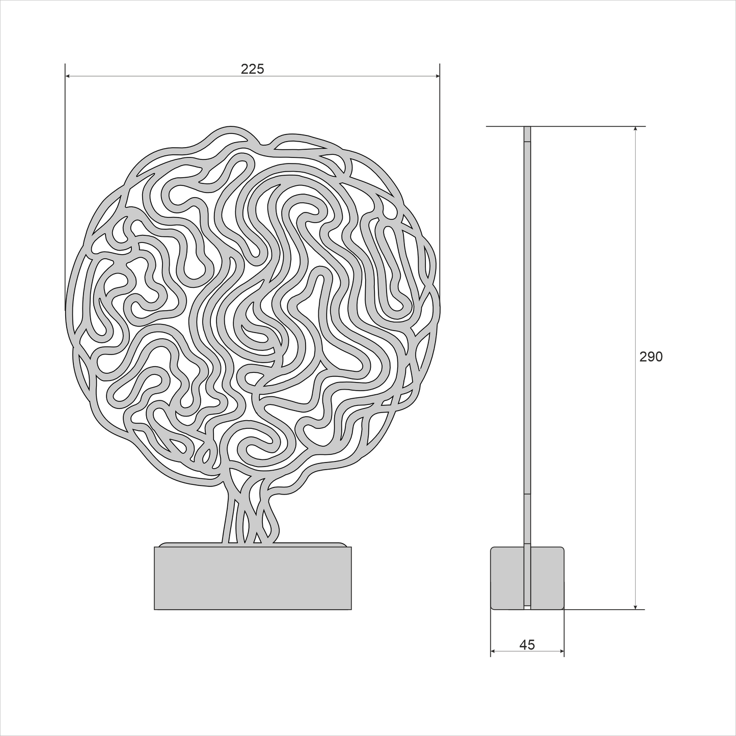 Abstract Wooden Sculpture №10
